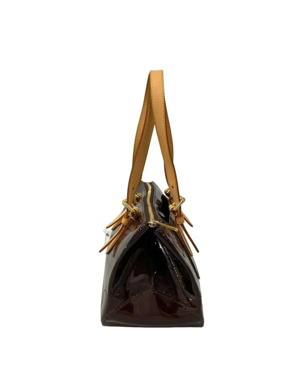 Louis Vuitton Shoulder Bag Monogram Vernis Rosewood Avenue Amarante Leather